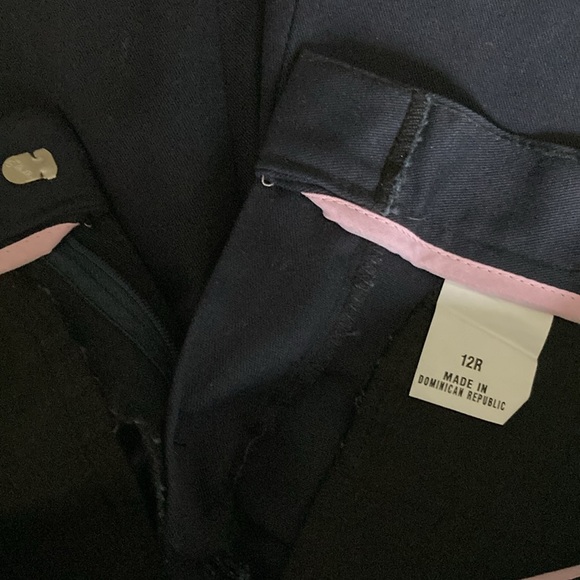 Flynn O’Hara School Uniform Pants Girls Navy Flat Front Slacks Size 12 R - Picture 4 of 6